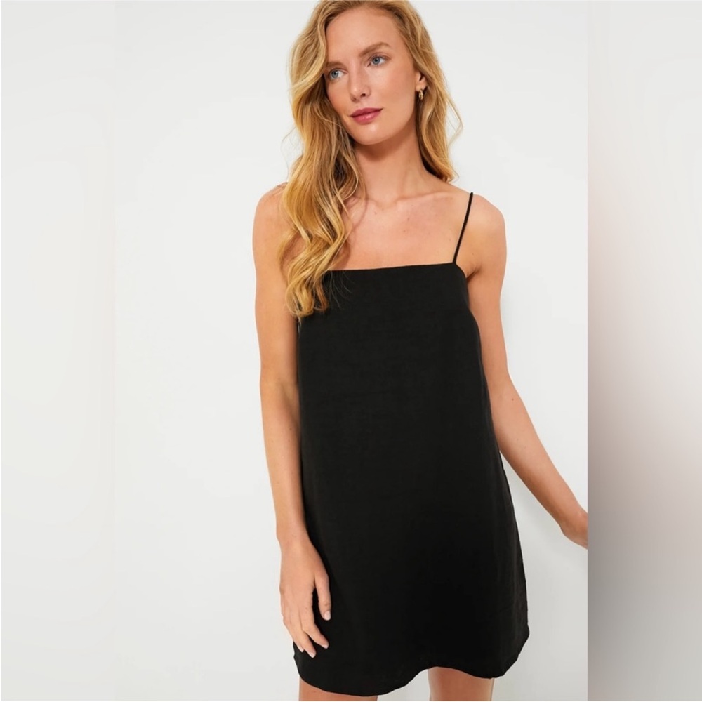Tuckernuck black linen Lea dress NWT